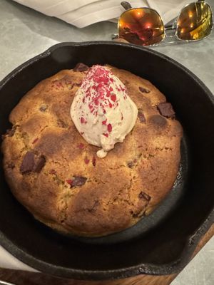 Skillet cookie  at Livbud Cafe in Seattle