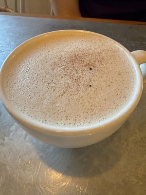 Oat chai latte  at Livbud Cafe in Seattle
