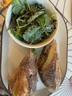Tofu bahn mi  at Livbud Cafe in Seattle