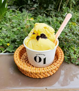 Mango sorbet at 01 Ice Cream Bar - Maybe closed in Busan