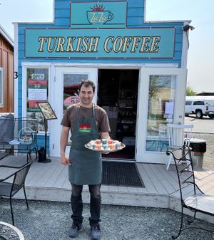 Gluten, free Turkish coffee  at Zaza Turkish Coffee in Anacortes
