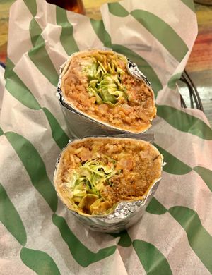 Vegan chorizo burrito  at Carlito Burrito in Brighton