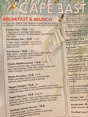  at Café East in East London