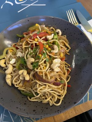 Satay noodles   at Soya in Skopelos