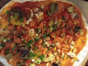 vegan Flammkuchen at Alte Feuerwache in Cologne