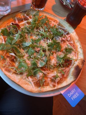 The vegan Rustica  at Dough Pizza Kitchen in Manchester