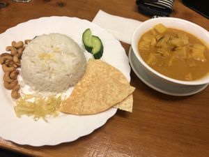 Can’t remember what this was - a yummy curry! at Aunty Mena's in Wellington