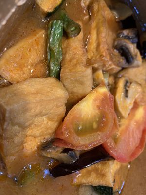 Tofu dish   at Aunty Mena's in Wellington