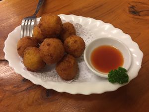  veggie balls at Aunty Mena's in Wellington