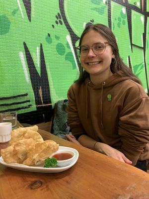   at Aunty Mena's in Wellington