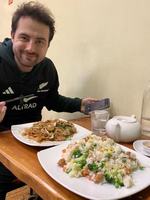   at Aunty Mena's in Wellington