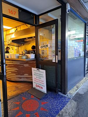 Entrance at Aunty Mena's in Wellington