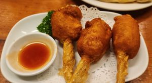 Drum Sticks (I ate one 😅) at Aunty Mena's in Wellington