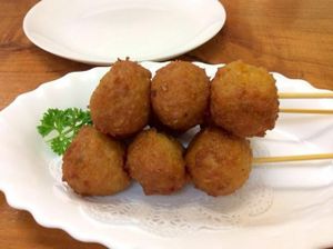 Veggie balls at Aunty Mena's in Wellington