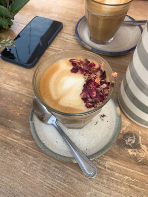 Rose Latte   at Farm Girl in South West London