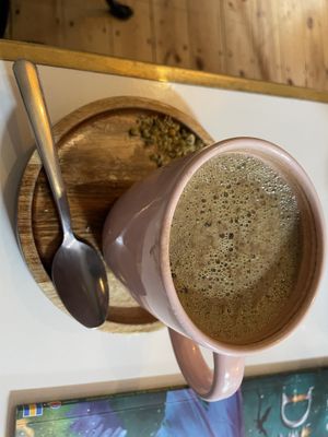 Vegan CBD hot chocolatee  at Farm Girl in South West London