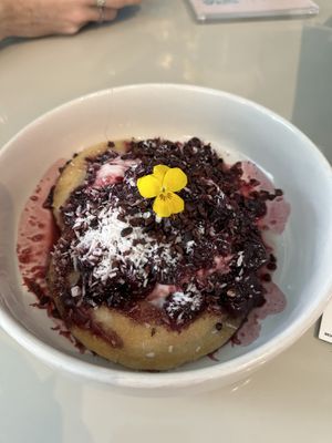 cherry pancakes  at Farm Girl in South West London