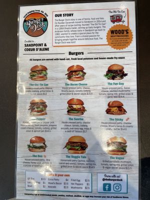 Two burgers  at The Burger Dock - CDA in Coeur D Alene