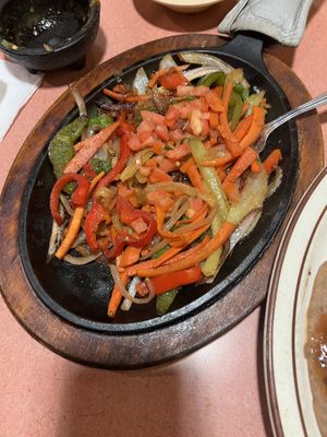 Veggie fajitas  at Chapala Mexican Restaurant in Pocatello