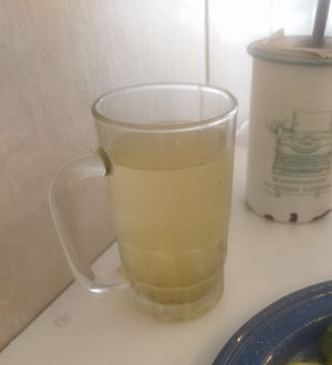 Agüita de mandarina con menta (si no mal recuerdo) at The Veggie House in Mexico City