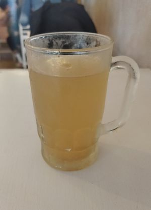 Agua de pera con limón at The Veggie House in Mexico City