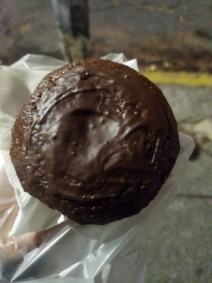 Muffin de platano y chocolate at The Veggie House in Mexico City