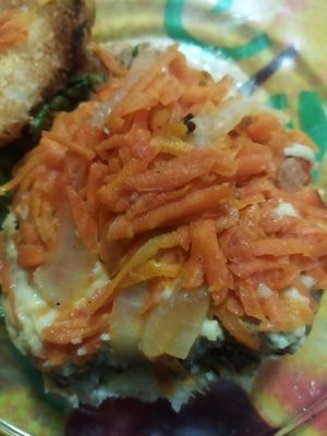 Lentejas con tinga de zanahoria at The Veggie House in Mexico City