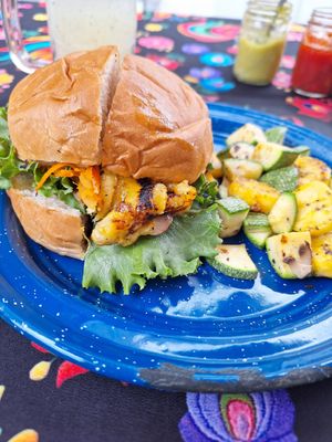 Recomiendo que aprovechen la promo de 2x1 en hamburguesas de los martes y jueves. at The Veggie House in Mexico City