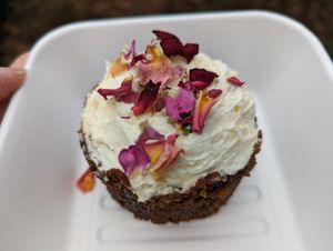 mini carrot cake at Plant Basics  in Christchurch