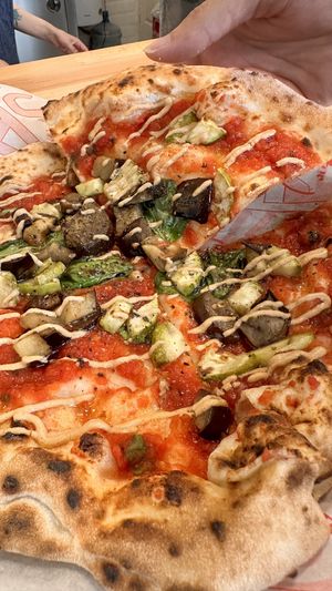 Vegan beauty pizza  at Salepepe Tokyo Style Pizza in Istanbul