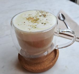 Pistachio latte at Planet Terra - Ibis Hotel Dubai in Dubai