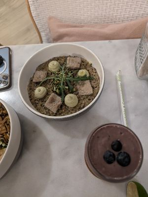 Green risotto at Planet Terra - Ibis Hotel Dubai in Dubai