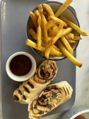 Mushroom gyros wrap   at Planet Terra - Ibis Hotel Dubai in Dubai
