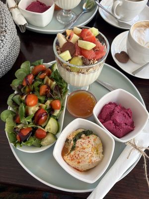 Vegan breakfast   at Budapest Bistro in Vienna