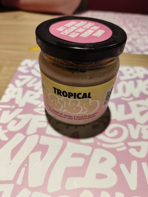 Tropical buba dessert at Vegan Junk Food Bar -  L'Eixample in Barcelona