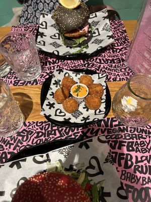 Macaroni and Cheeze Balls  at Vegan Junk Food Bar -  L'Eixample in Barcelona