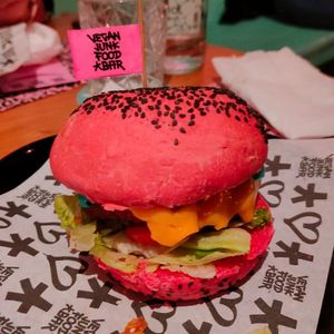 Old Pic - I was not a fan TBH at Vegan Junk Food Bar -  L'Eixample in Barcelona