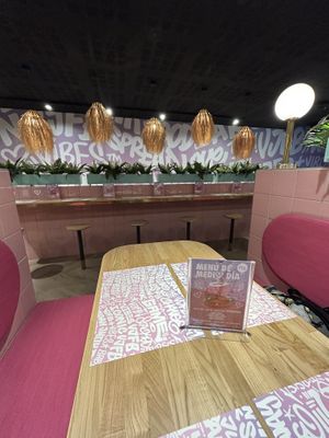 Booth   at Vegan Junk Food Bar -  L'Eixample in Barcelona