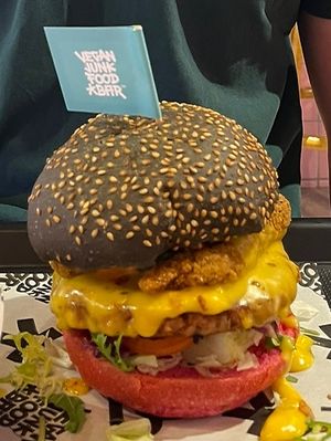 Look at those layers!!!  at Vegan Junk Food Bar -  L'Eixample in Barcelona