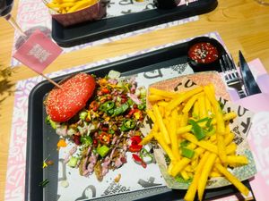 Beasties burger at Vegan Junk Food Bar -  L'Eixample in Barcelona