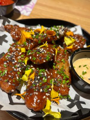 Vegan "wings", highly recommend! at Vegan Junk Food Bar -  L'Eixample in Barcelona