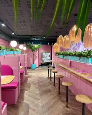 Interiors at Vegan Junk Food Bar -  L'Eixample in Barcelona