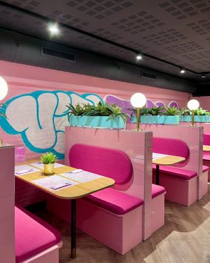 Interiors at Vegan Junk Food Bar -  L'Eixample in Barcelona