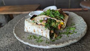 Tofu burrito at Honest Greens - Barceloneta in Barcelona