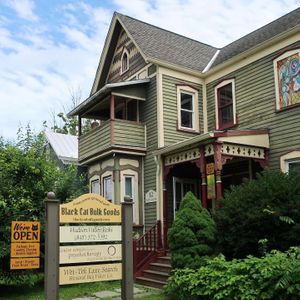 Exterior of Black Cat Bulk Goods at 12 N Chestnut Street, New Paltz, NY, 12561. at Black Cat Bulk Goods in New Paltz