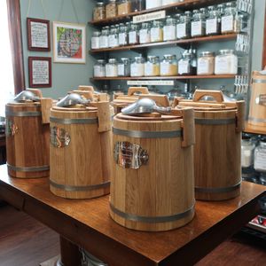 There are bulk pantry staples, including items that are hard to find package-free like nutritional yeast, wheat gluten, coconut aminos, chickpea miso, coconut oil, gluten-free flour, maple syrup and agave. The only non-vegan food item is bulk honey. at Black Cat Bulk Goods in New Paltz