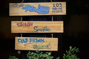   at Lanterns Coffee in Hoi An