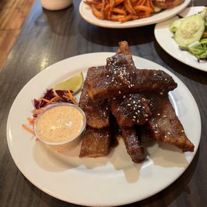 thai chili wings  at The Chicago Diner - Logan Square in Chicago
