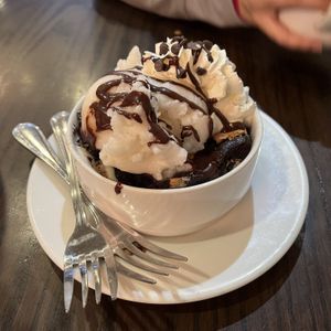 s’mores brownie sundae   at The Chicago Diner - Logan Square in Chicago