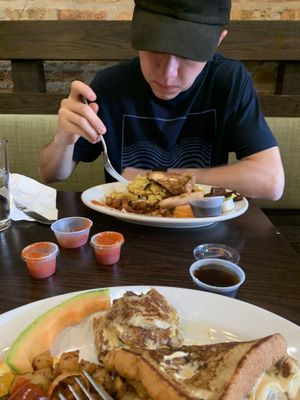 Breakfast platters at the Chicago Diner at The Chicago Diner - Logan Square in Chicago